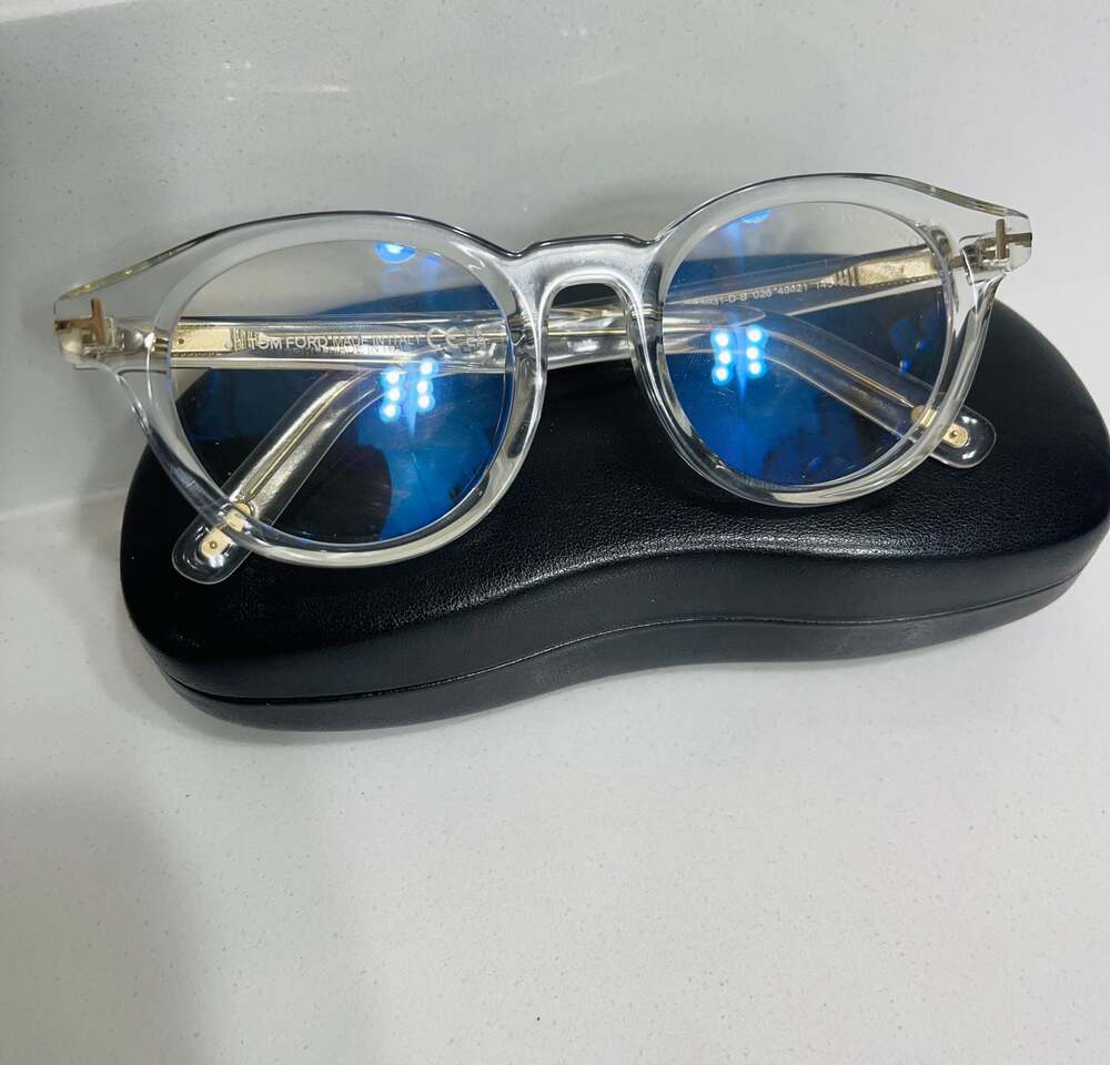 Tom Ford FT5931-D-B 026 Crystal Round Eyeglasses